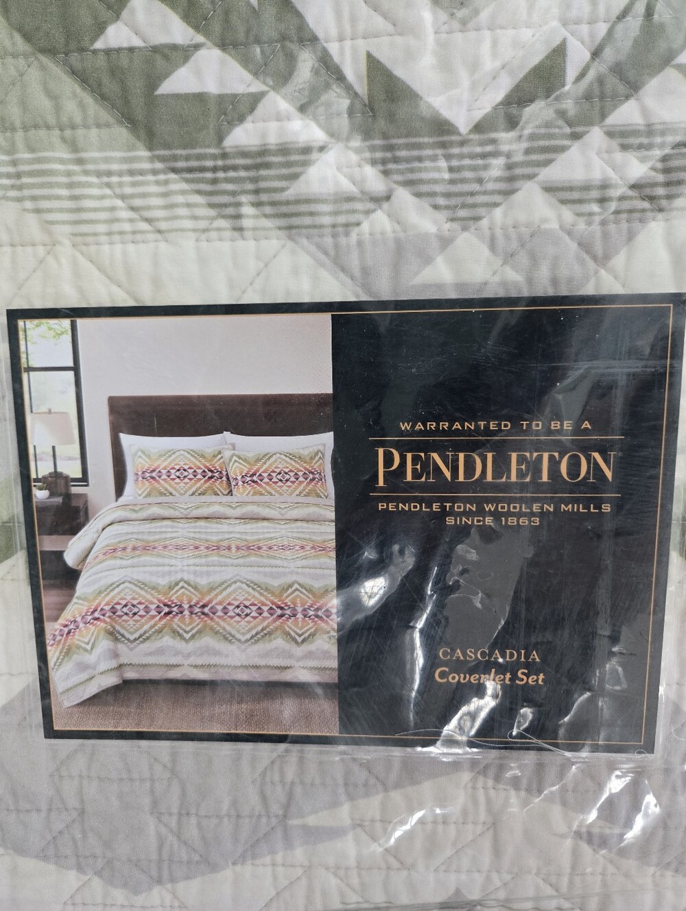 Pendleton Twin Coverlet Set - Cascadia Western Design, 1 Standard Sham - Picture 6 of 9